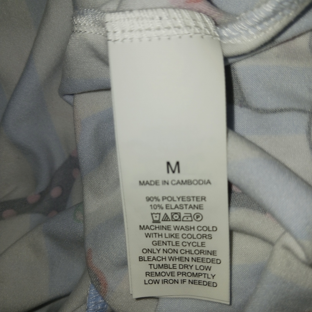 Kate Spade Aqua Stripe Pajamas Set PJ Shirt + Shorts Sleepwear KS12601T - Picture 12 of 16